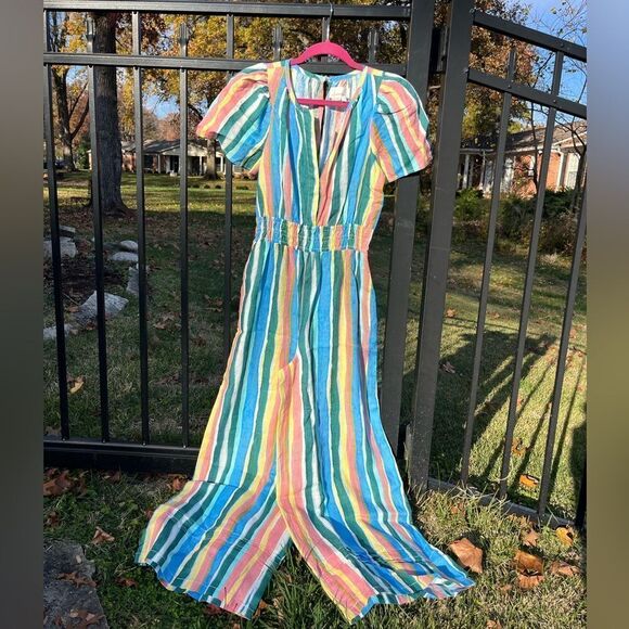 Anthropologie The Somerset Linen Jumpsuit NWT - Picture 7 of 9